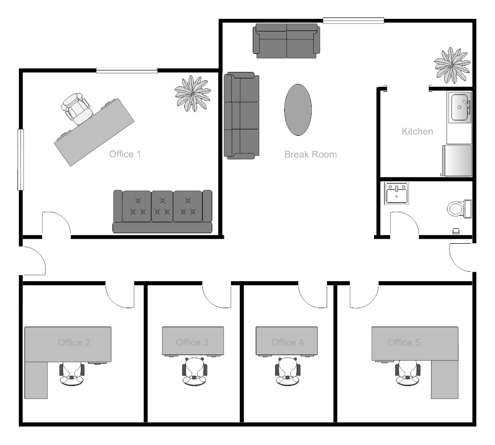 Example Image Office Building Floor Plan Office floor