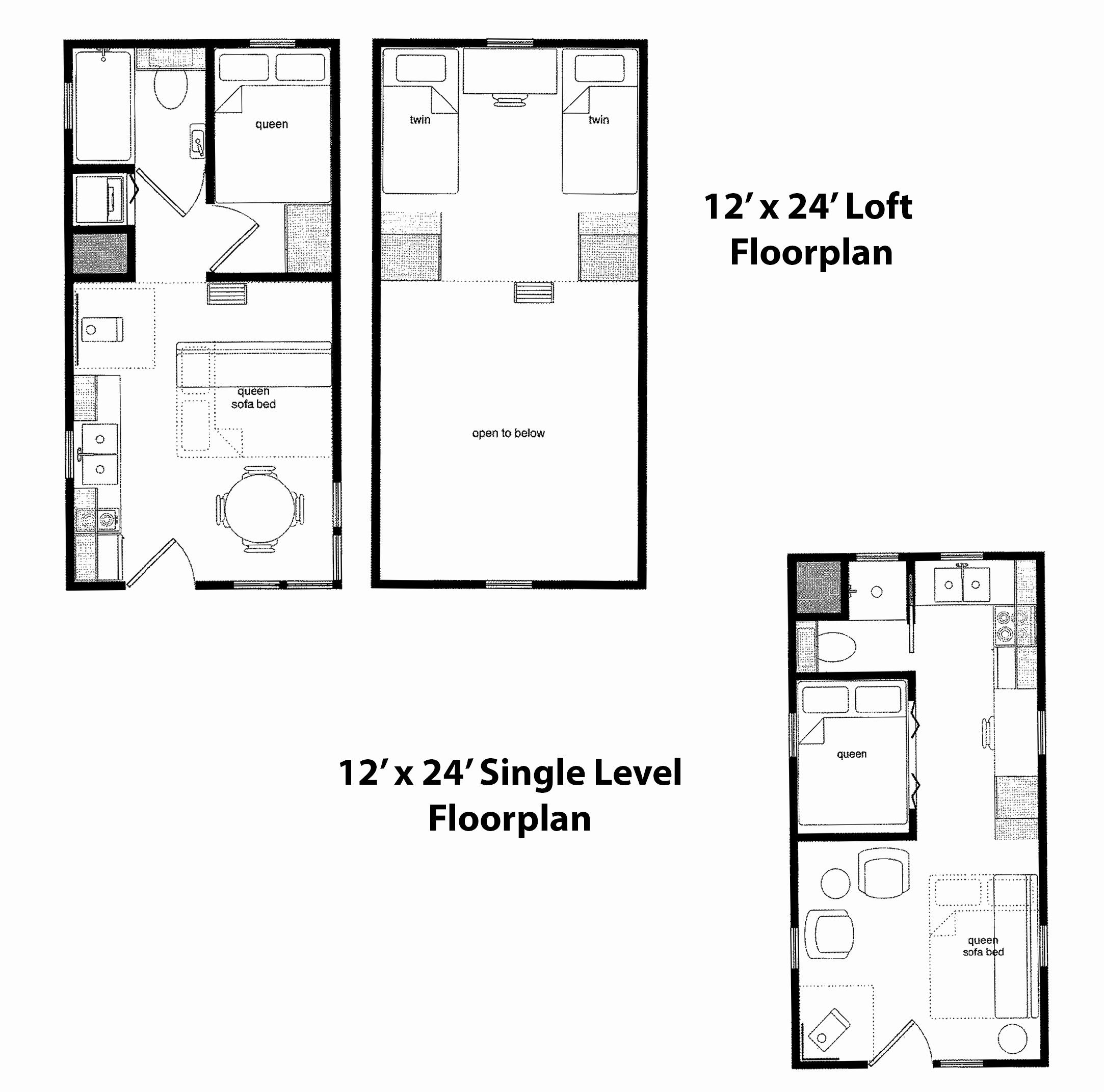 12×24 Cabin Floor Plans Unique 12—24 Cabin floor