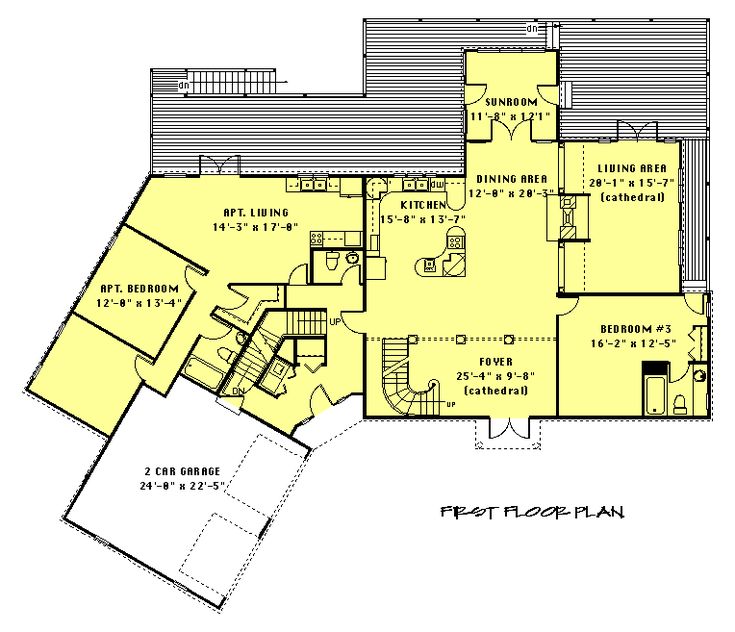 In law apartment floor plan Planos II♥ Pinterest