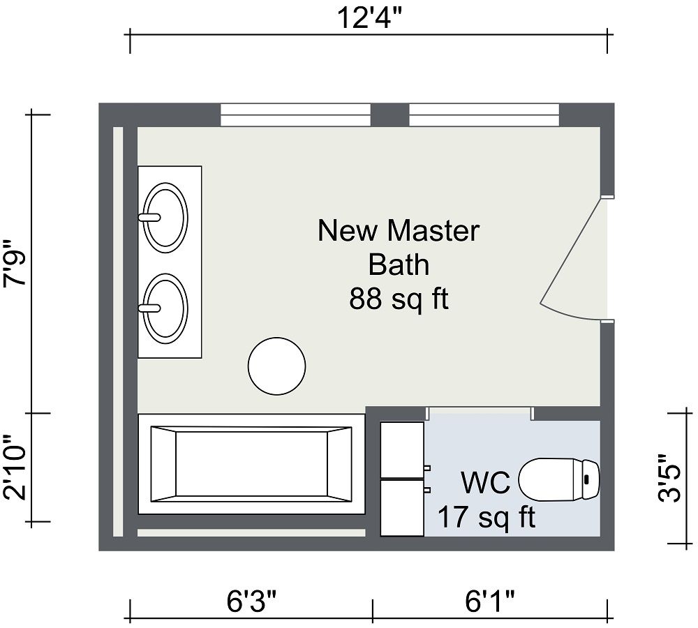 The Best Floor Plan Design For Bathroom And Description