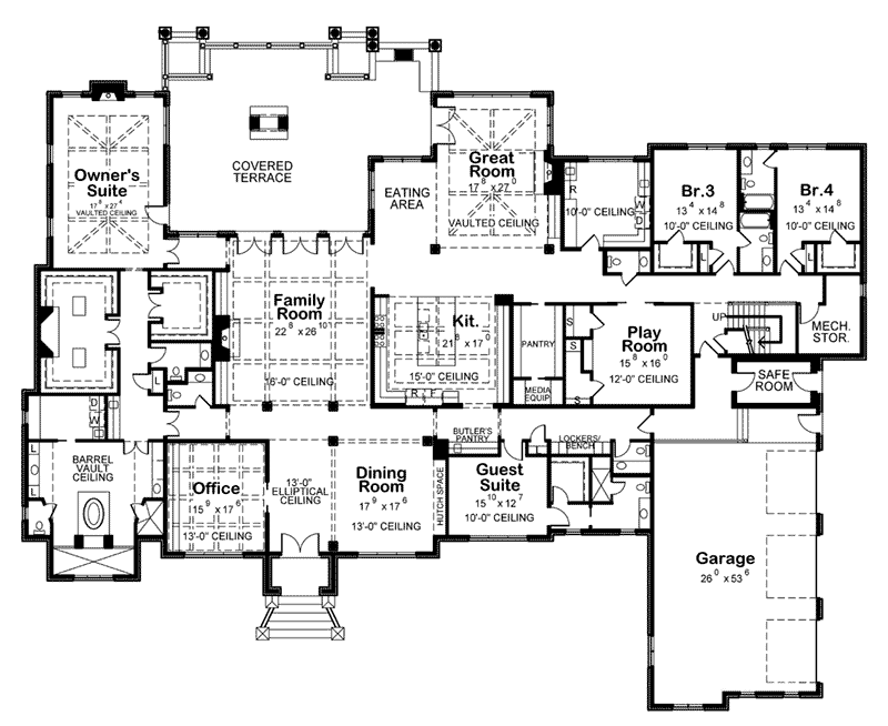 Rocky Top Manor Luxury Home Plan 026D2024 House Plans