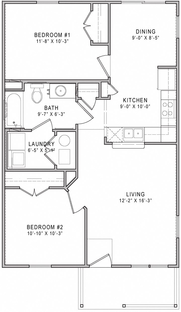 Floor Plans of Chauncey Pointe Senior Apartments in