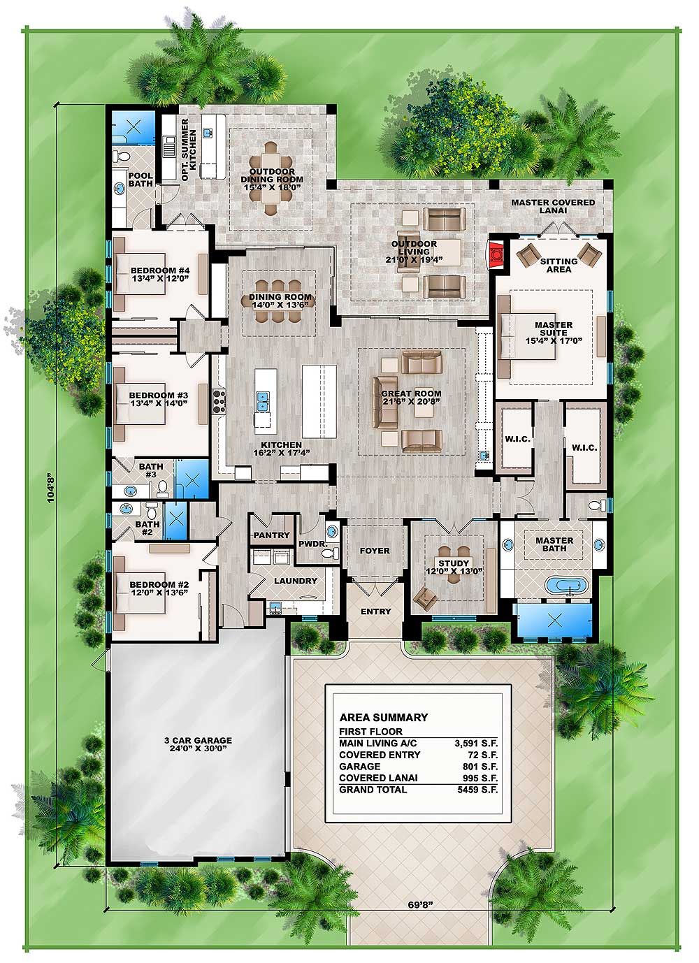 Plan 86037BS Florida Retreat Dream house plans, House
