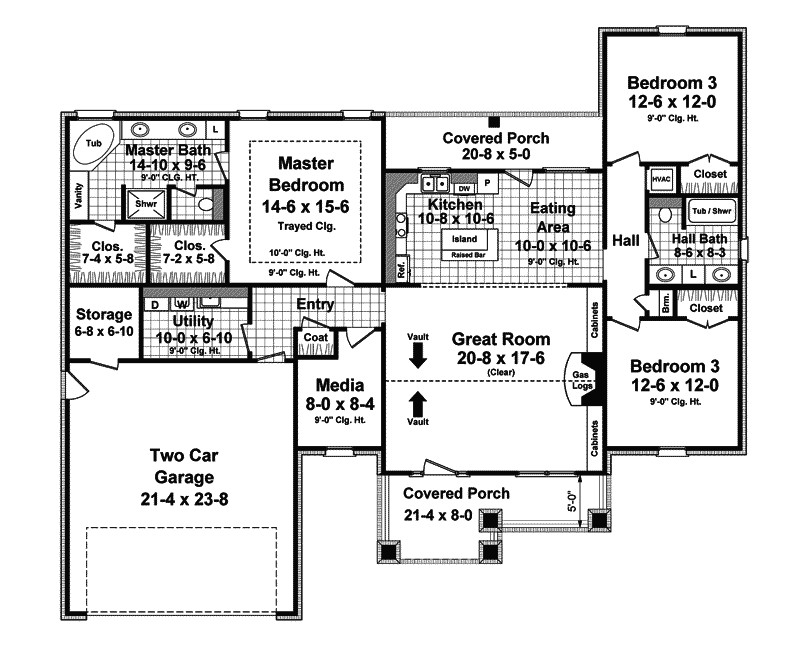 Kelly Leaf Craftsman Ranch Home Plan 077D0213 House