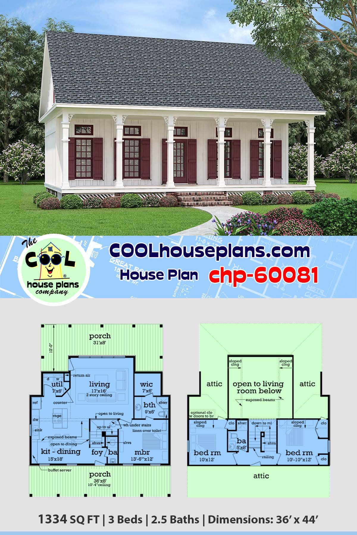 House Plan chp60081 Colonial house plans, House plans