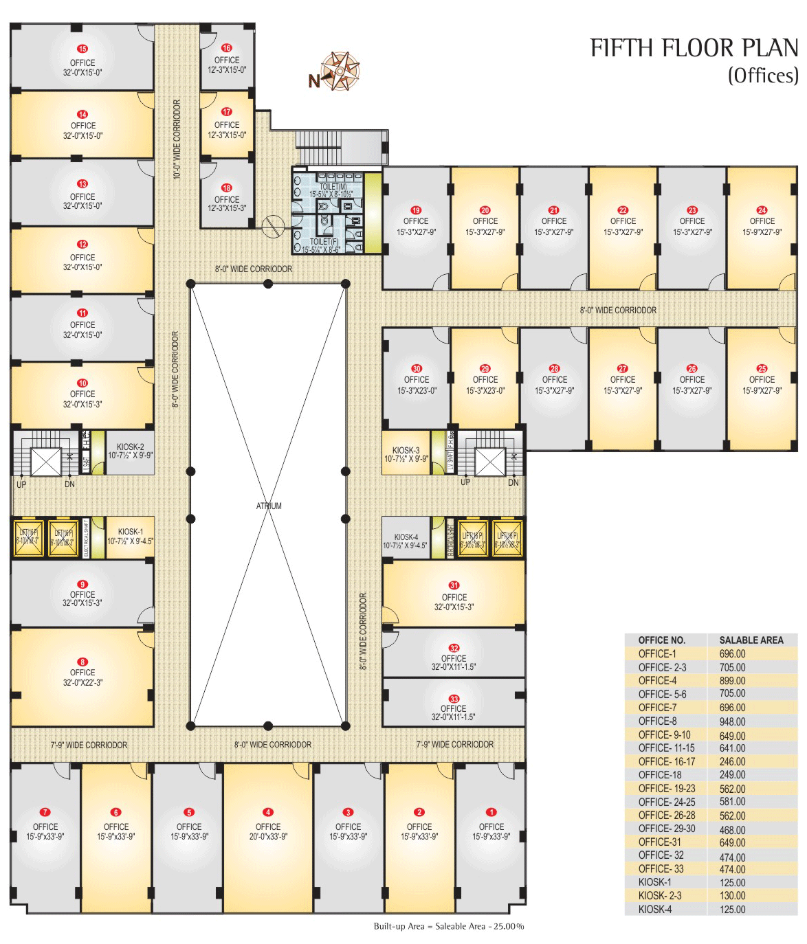 100 Floor plan of the shopping center Ruwais Shopping 100