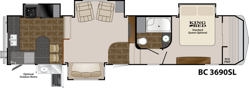 My dream camper floor plan! Big Country Luxury Fifth Wheel