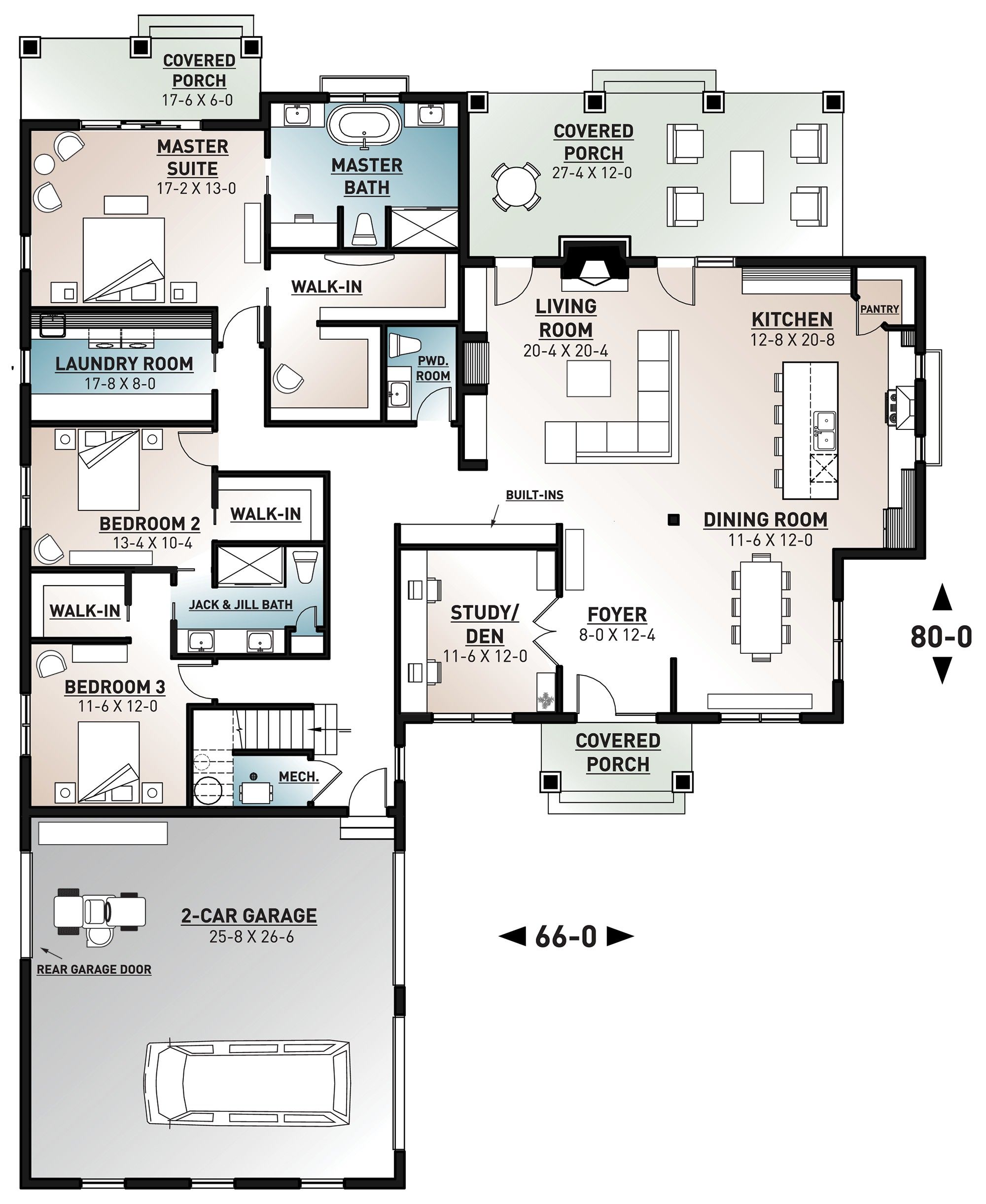 House Plan 03401210 Modern Farmhouse Plan 3,249 Square