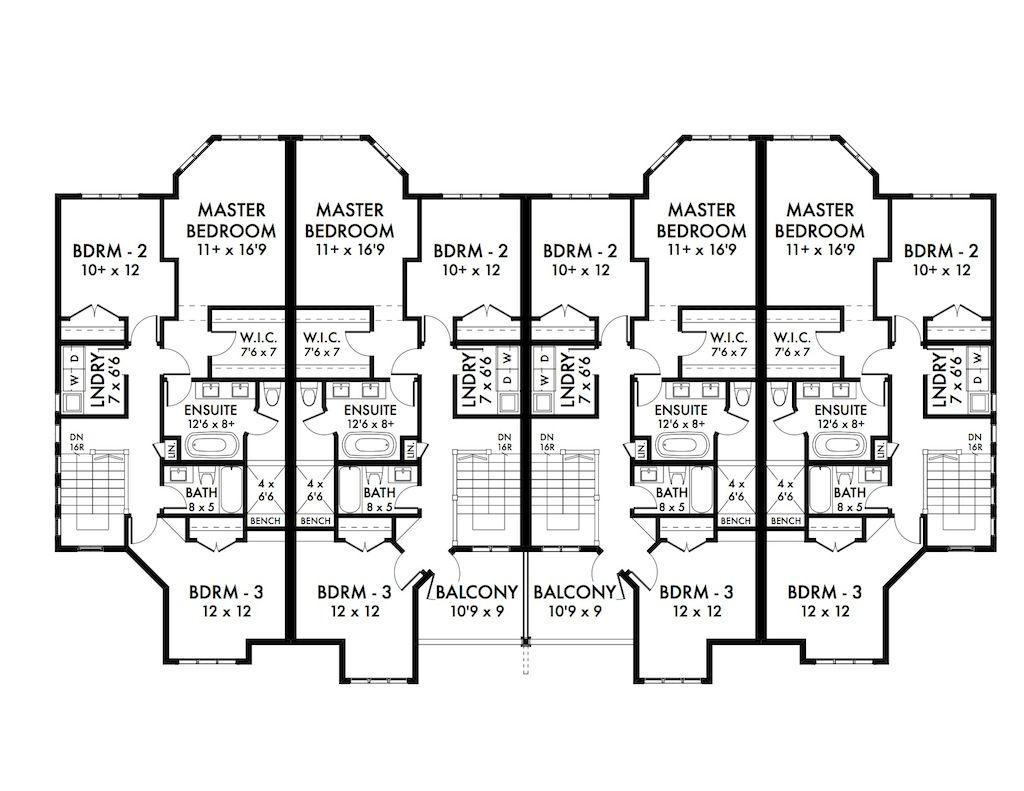 Fourplex Apartment Floor Plans Floorplans click