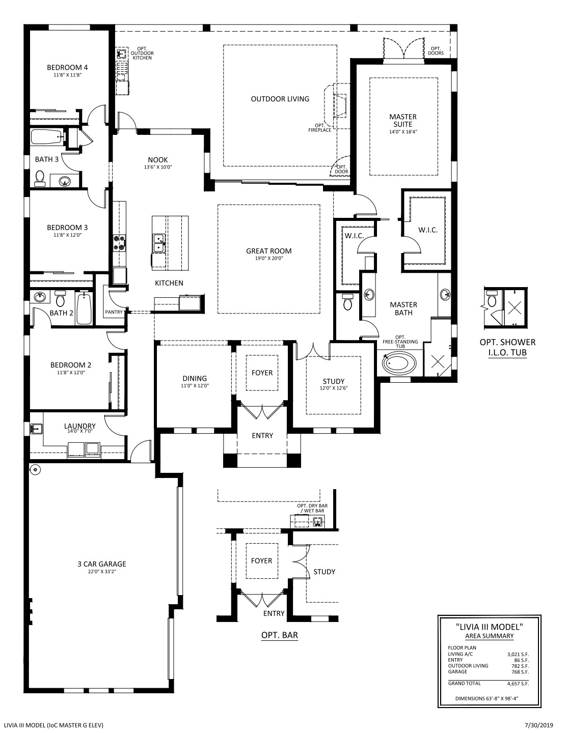 Livia III / Floor plans / The Isles of Collier Preserve