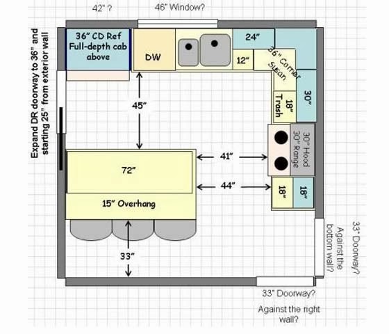 12x12 Kitchen Floor Plans Decor Ideas