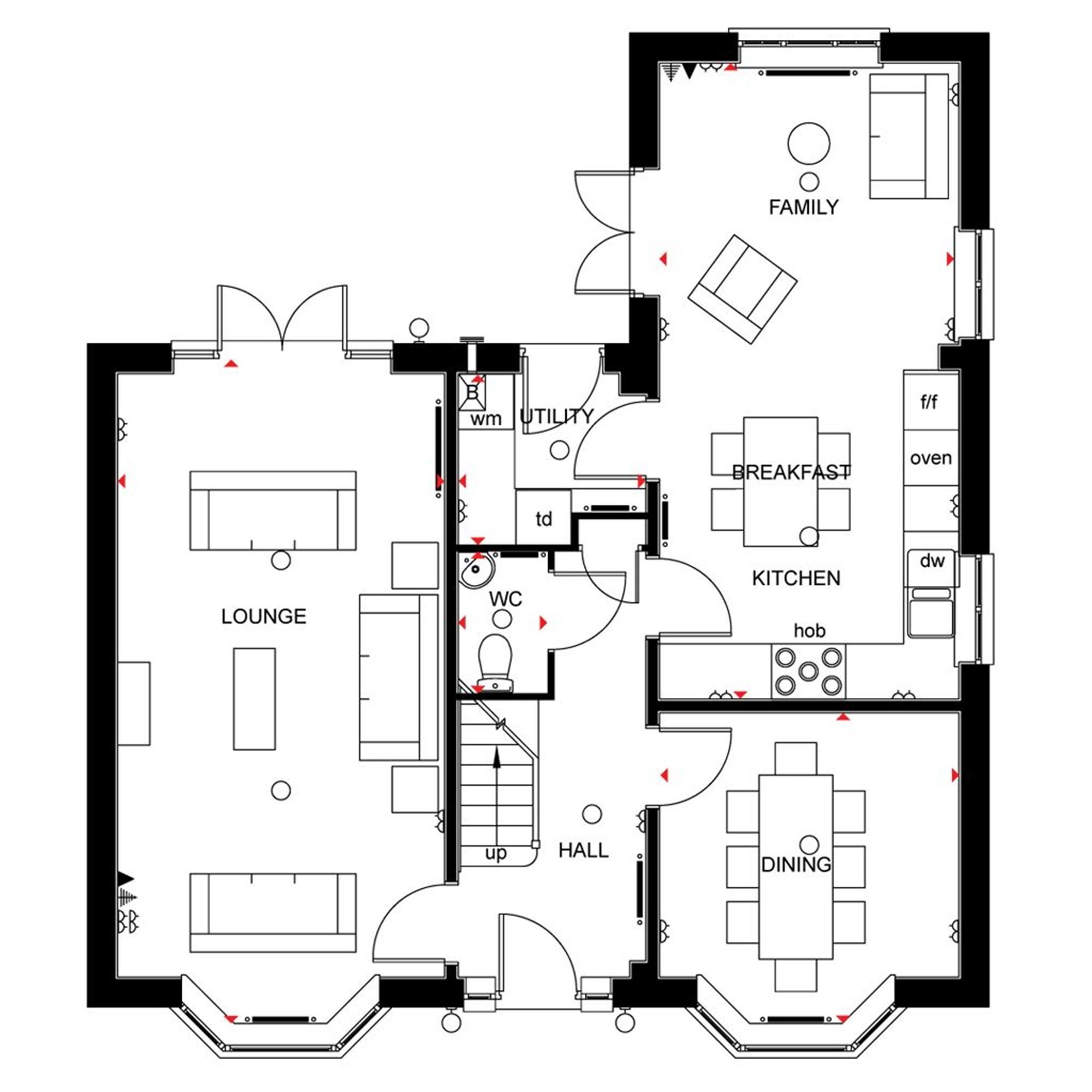 Barratt Homes Woodcote Floor Plan