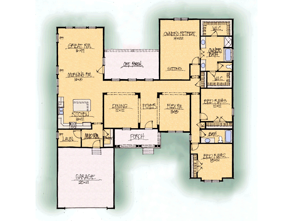 Catawba, starting from 2520 sf, 3 bedrooms, 2 baths