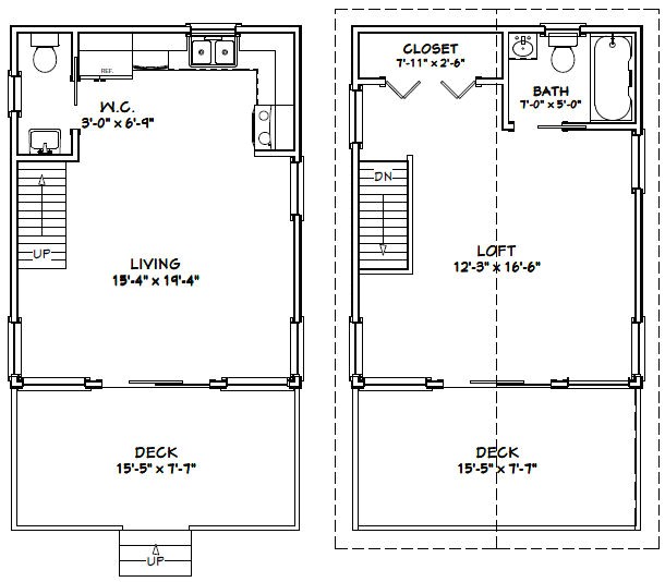 16x20 House Floor Plans