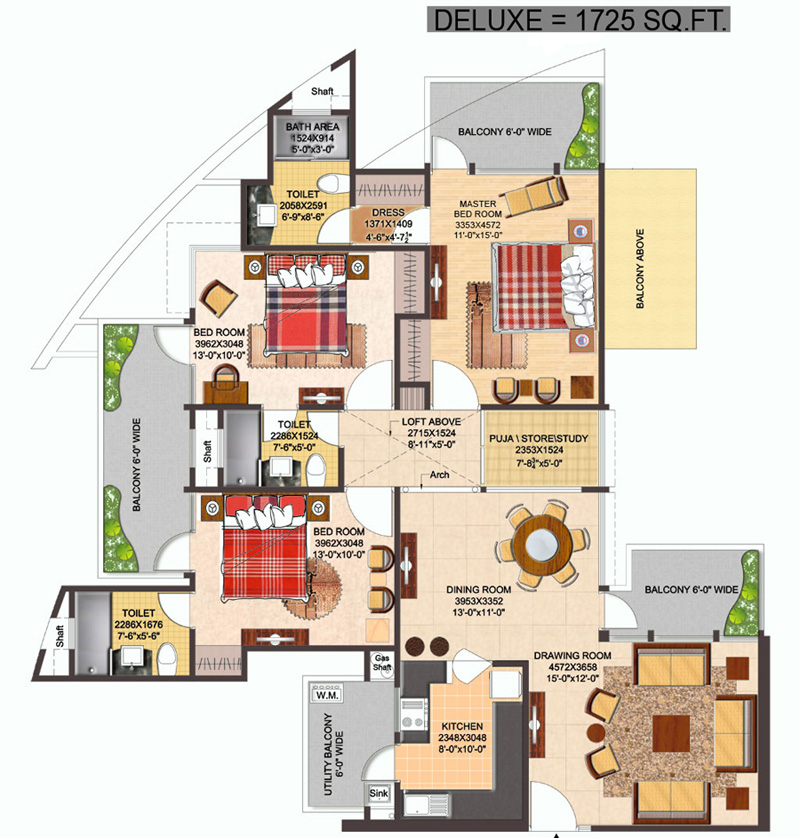 Antriksh Heights in Sector 84 Gurgaon Price, Floor Plan