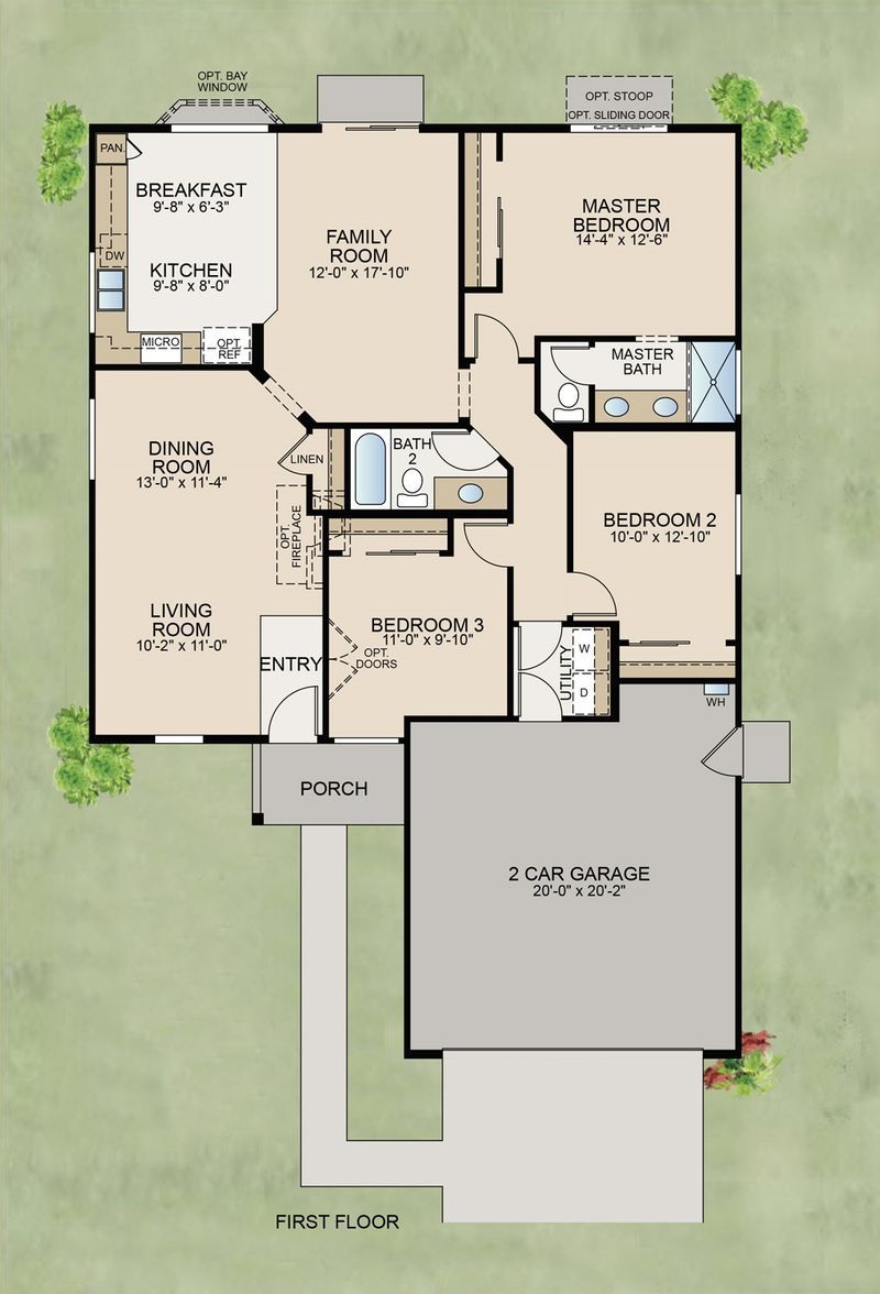The Mariposa Home Plan by Stonefield Home in University Park