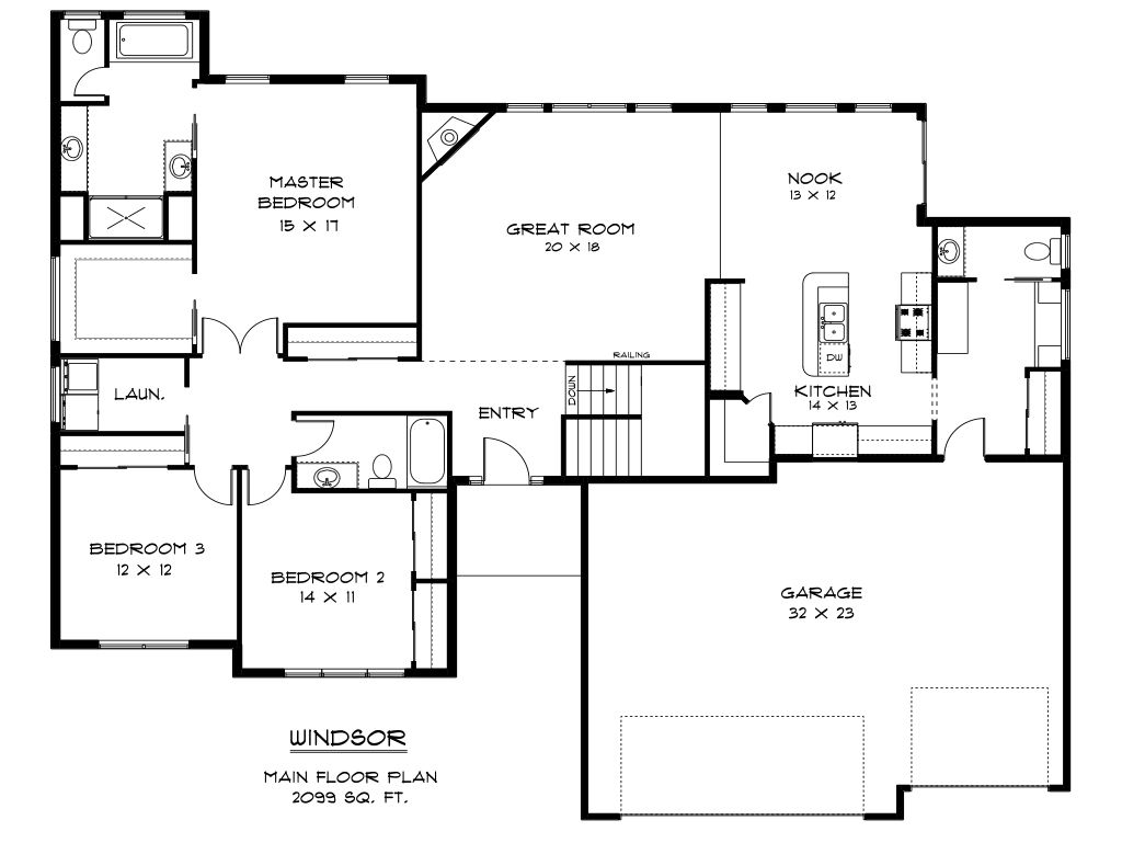 Windsor Home Plan by Skogman Homes in Floor Plan Library