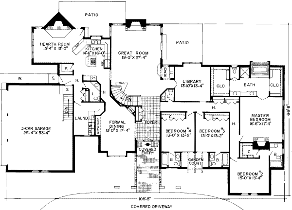 House 17587 Blueprint details, floor plans