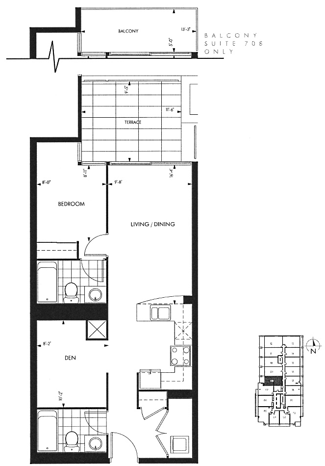 18 Yorkville Condos Toronto Floor Plans West Terrace 1