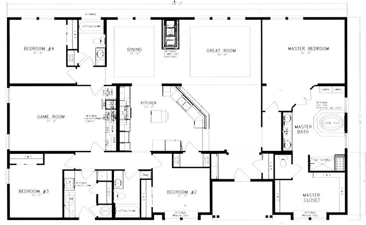 40x60 home floor plan Planning Hamilton Hacienda Pinterest