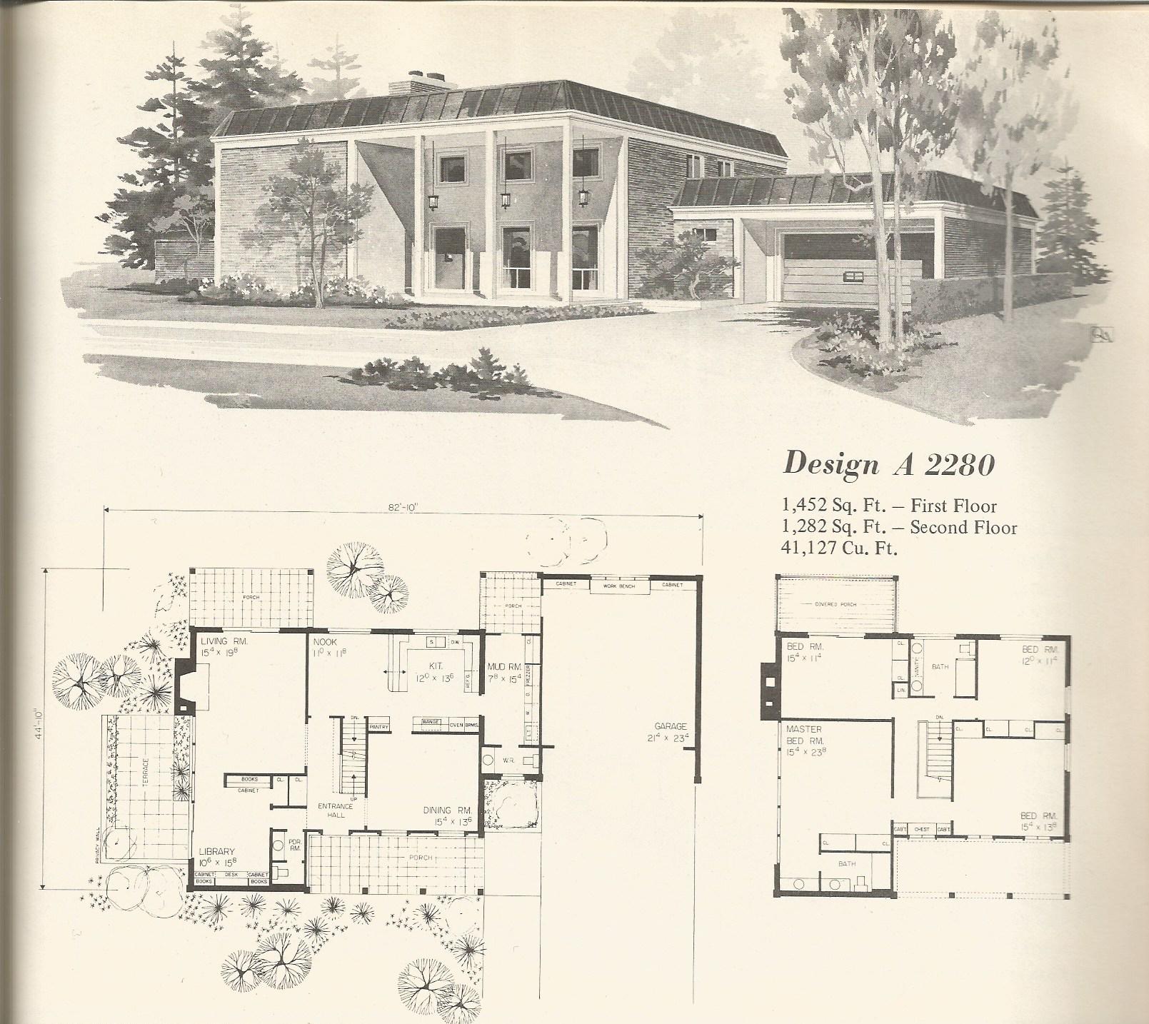 1970s BiLevel House Plans 1970s House Plans Vintage