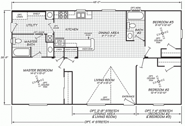Inspirational 1999 Fleetwood Mobile Home Floor Plan New