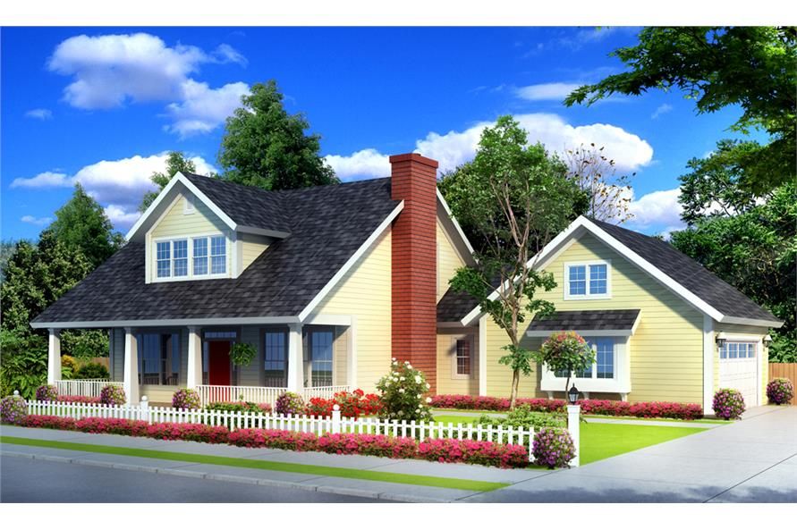 1 1/2 Story House Plan 1781251 3 Bedrm, 1675 Sq Ft Home