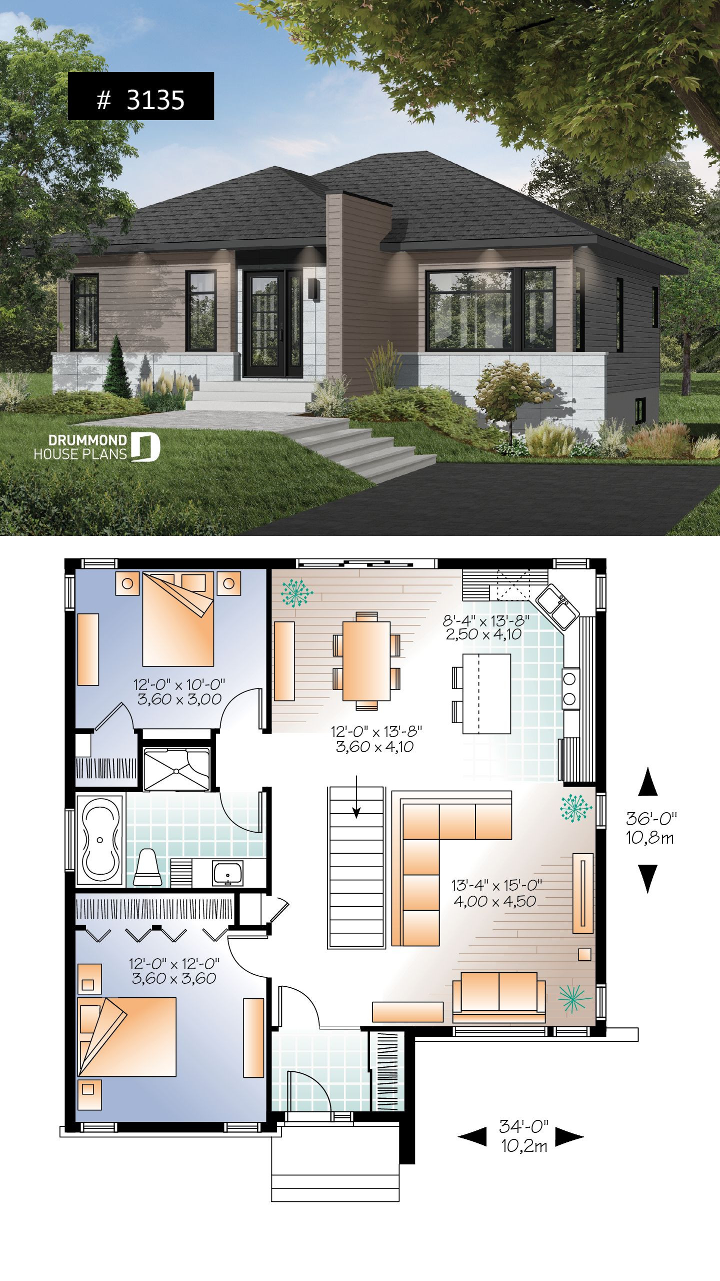 2 Bedroom House Plans Open Floor Plan 2021