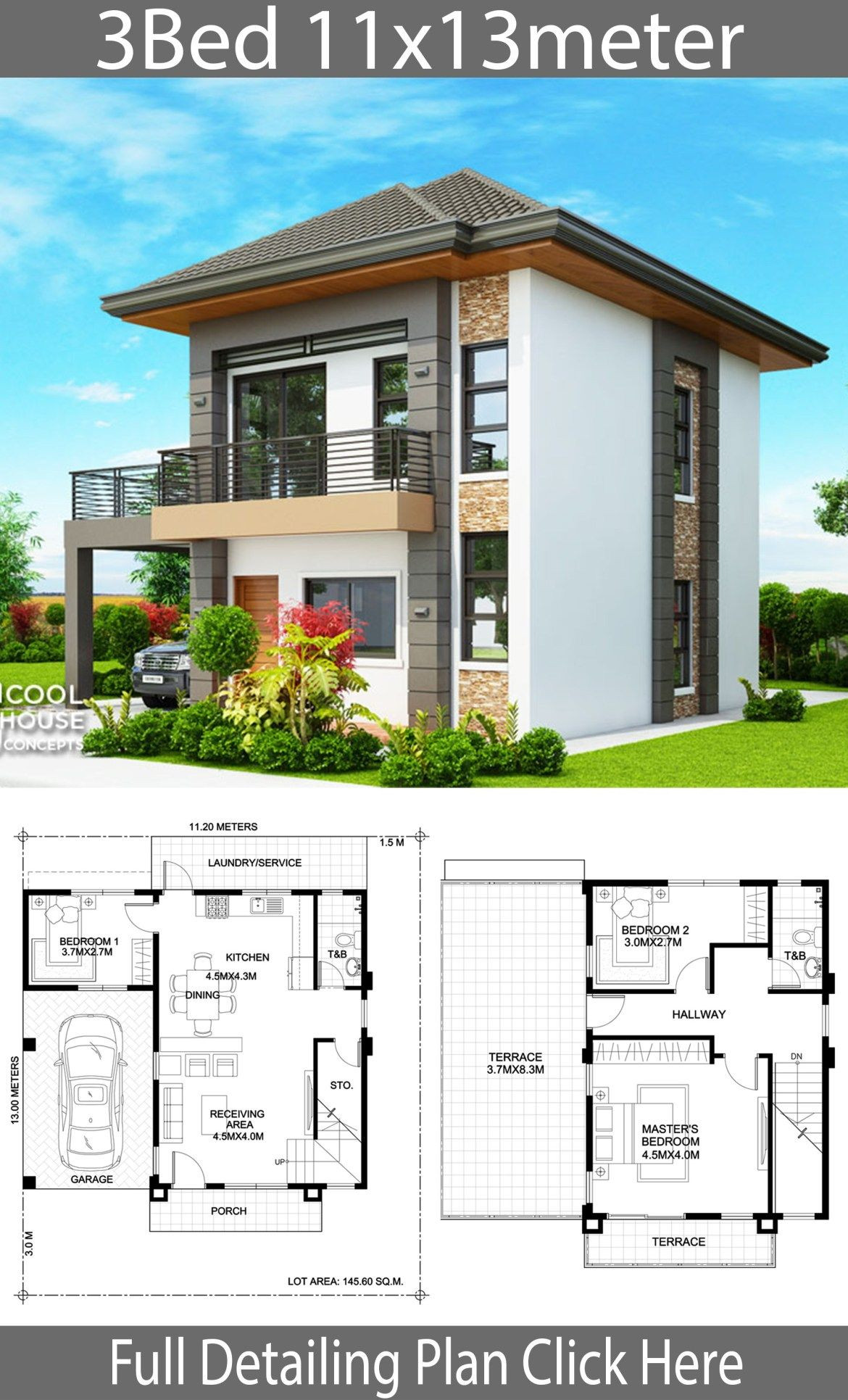 2 Storey Small House Design 2020