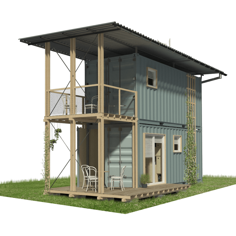 2 Story Shipping Container Home Plans
