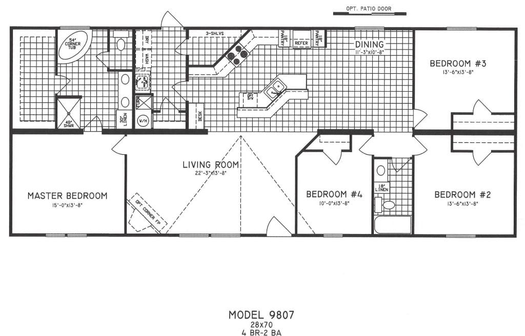 2000 Fleetwood Mobile Home Floor Plans Lovely Double Wide
