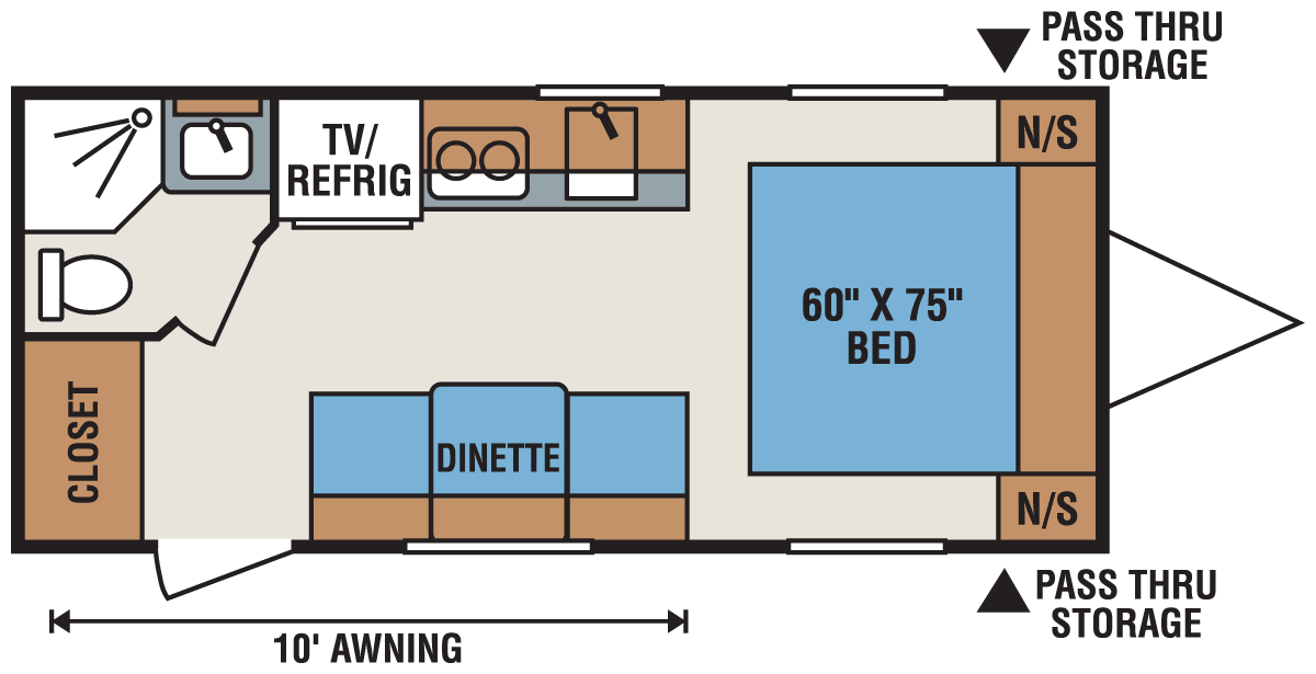 2016KZRVSpreeEscapeE190Floorplan Smart RV