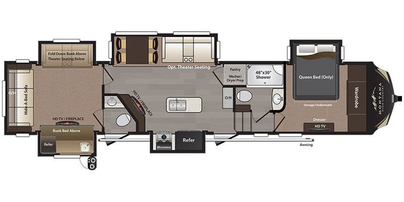 Full Specs for 2016 Keystone Montana High Country 362RD