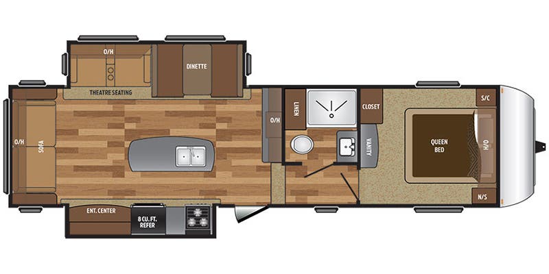 Full Specs for 2018 Keystone Hideout 299RLDS RVs