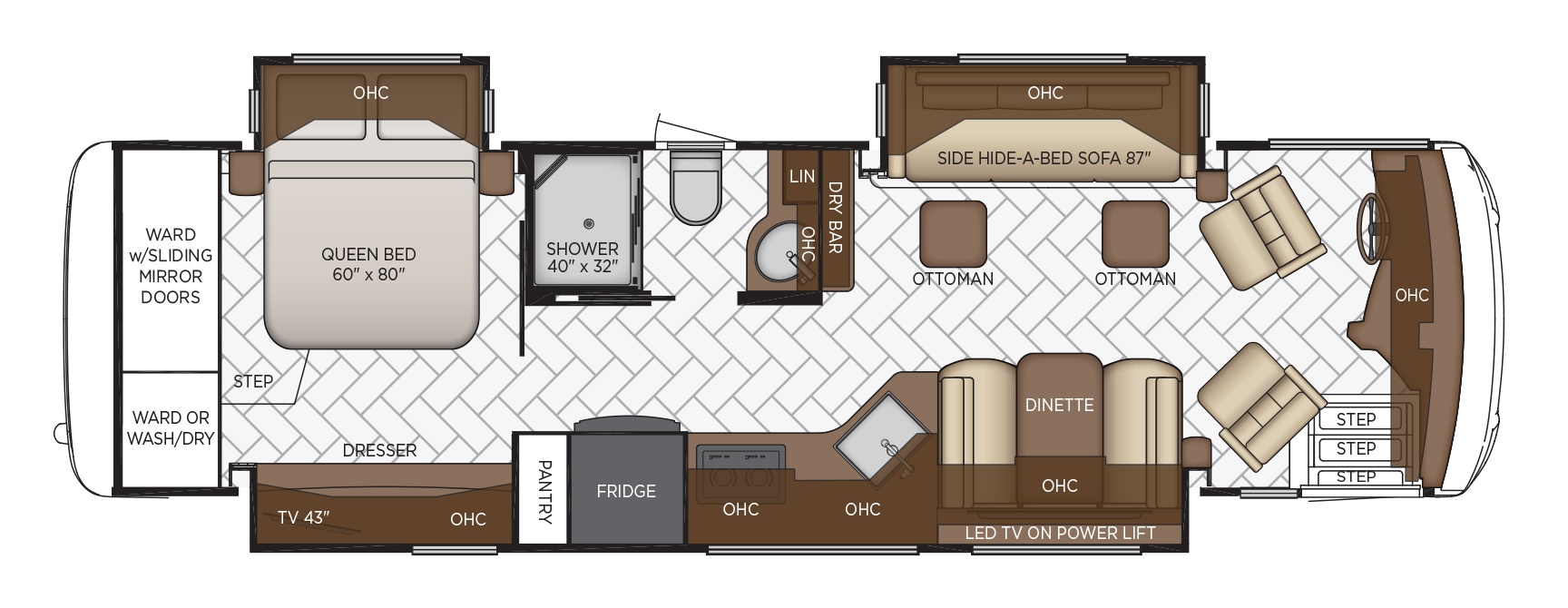 New Aire floor plan options Newmar