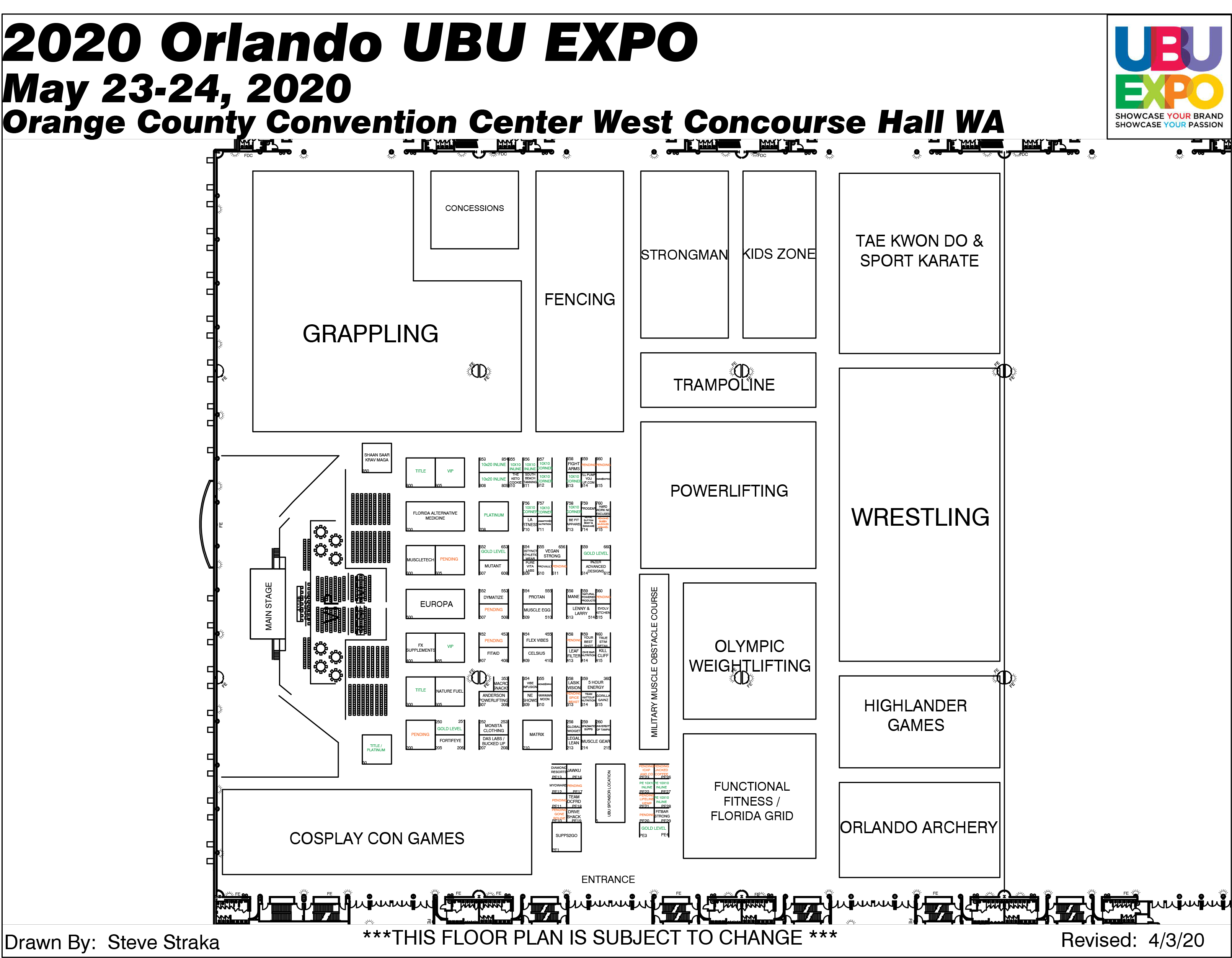 Orlando Expo Floor Plan & Exhibitor List UBU Expo