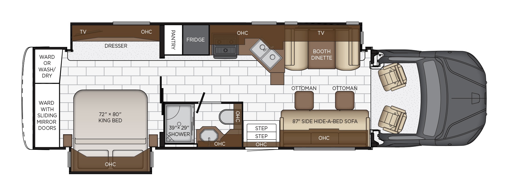 Super Star floor plan options Newmar