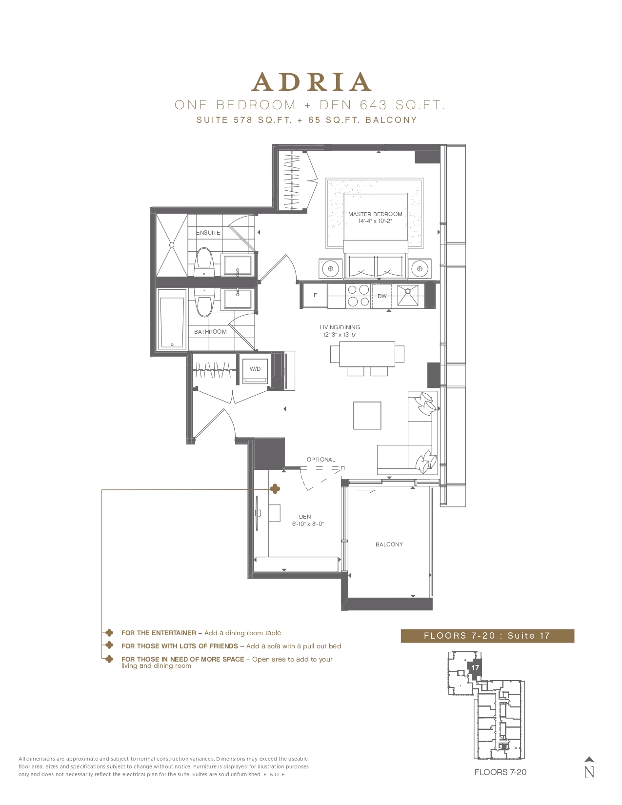 The Gloucester on Yonge Adria Floor Plans and Pricing