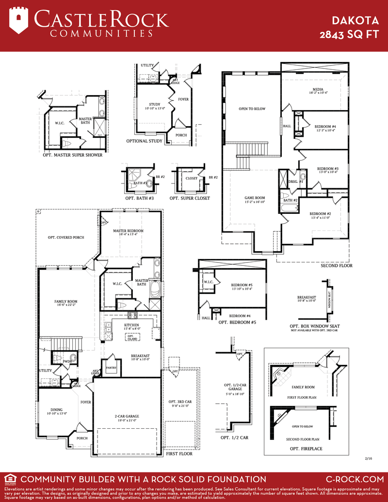 DakotaSilver Home Plan by CastleRock Communities in