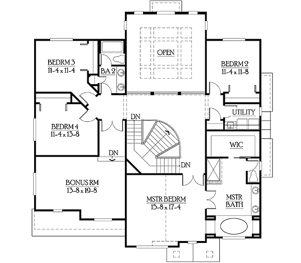 Unique Split Staircase Adds Visual Interest 23133JD