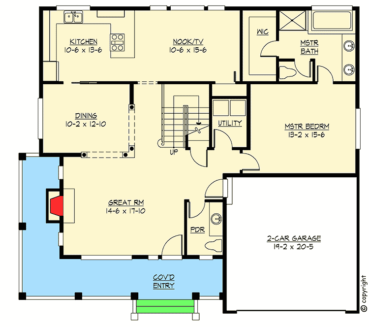 Second Story Loft 2336JD Architectural Designs House