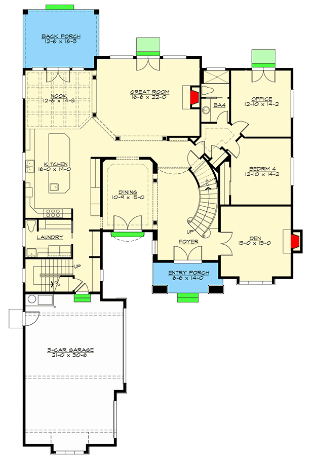 Exquisite Italianate House Plan 23749JD Architectural