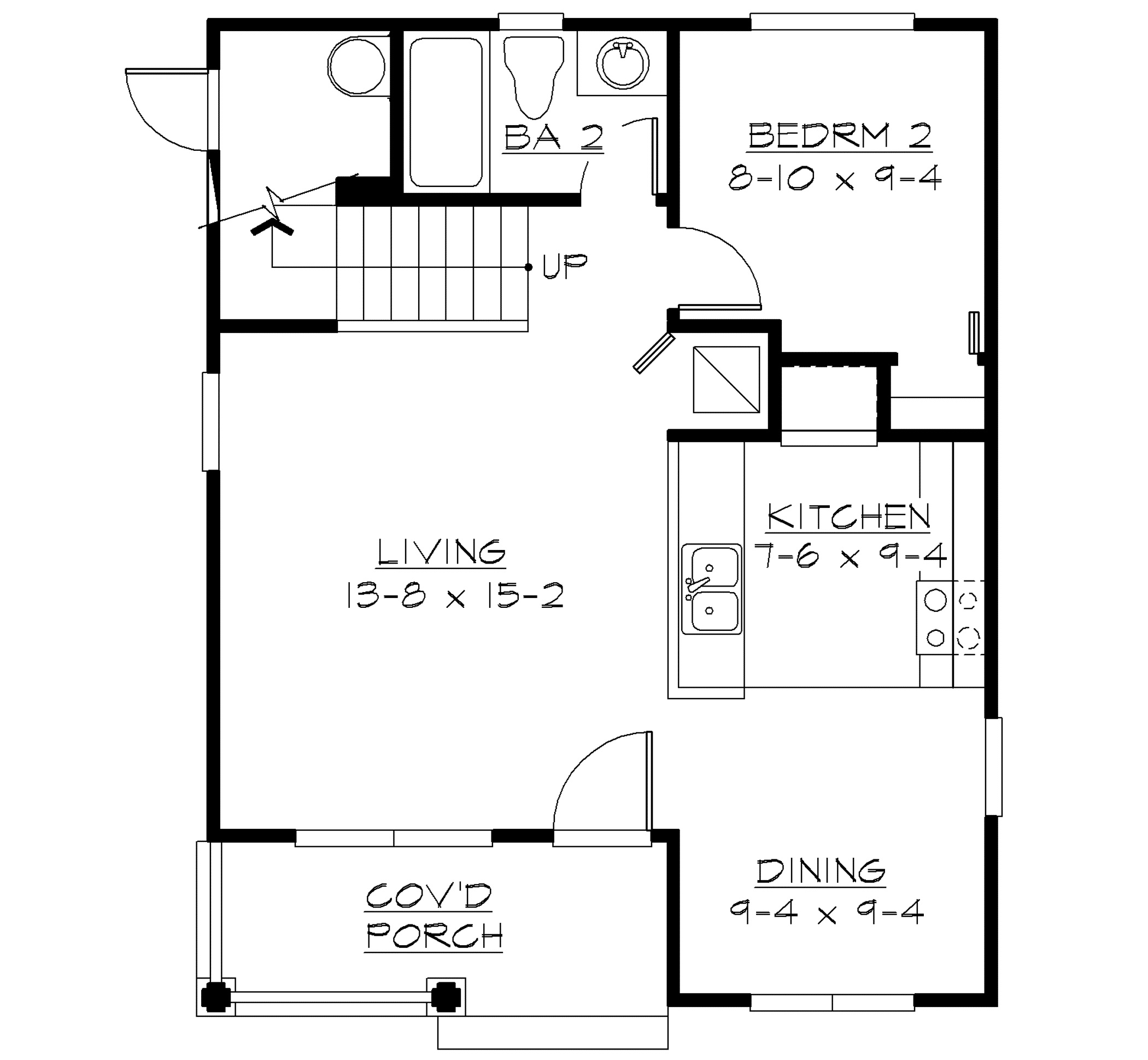 Small House Plan First Floor Layout Pennsylvania Home