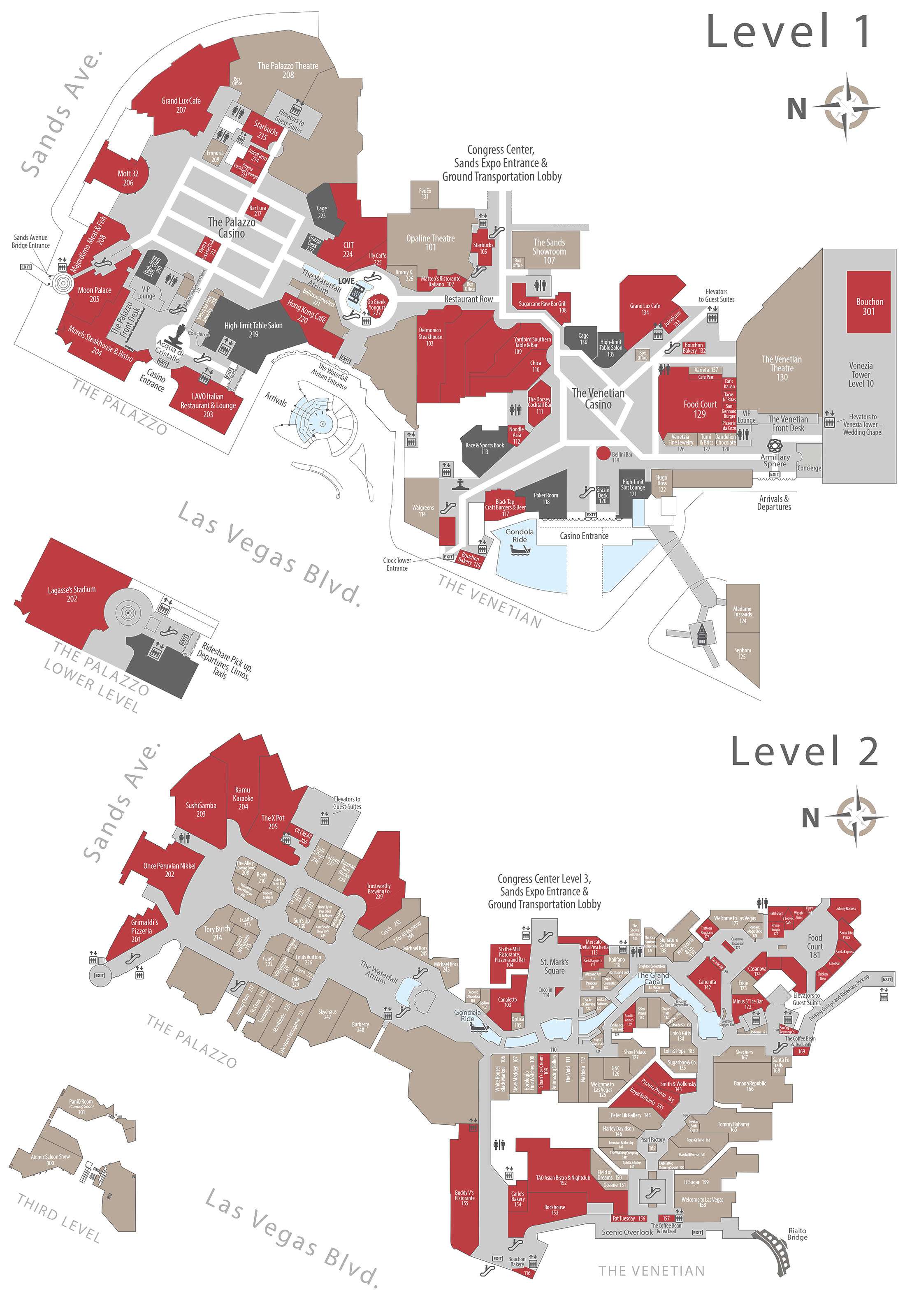 The Casino Property Map & Floor Plans Las Vegas