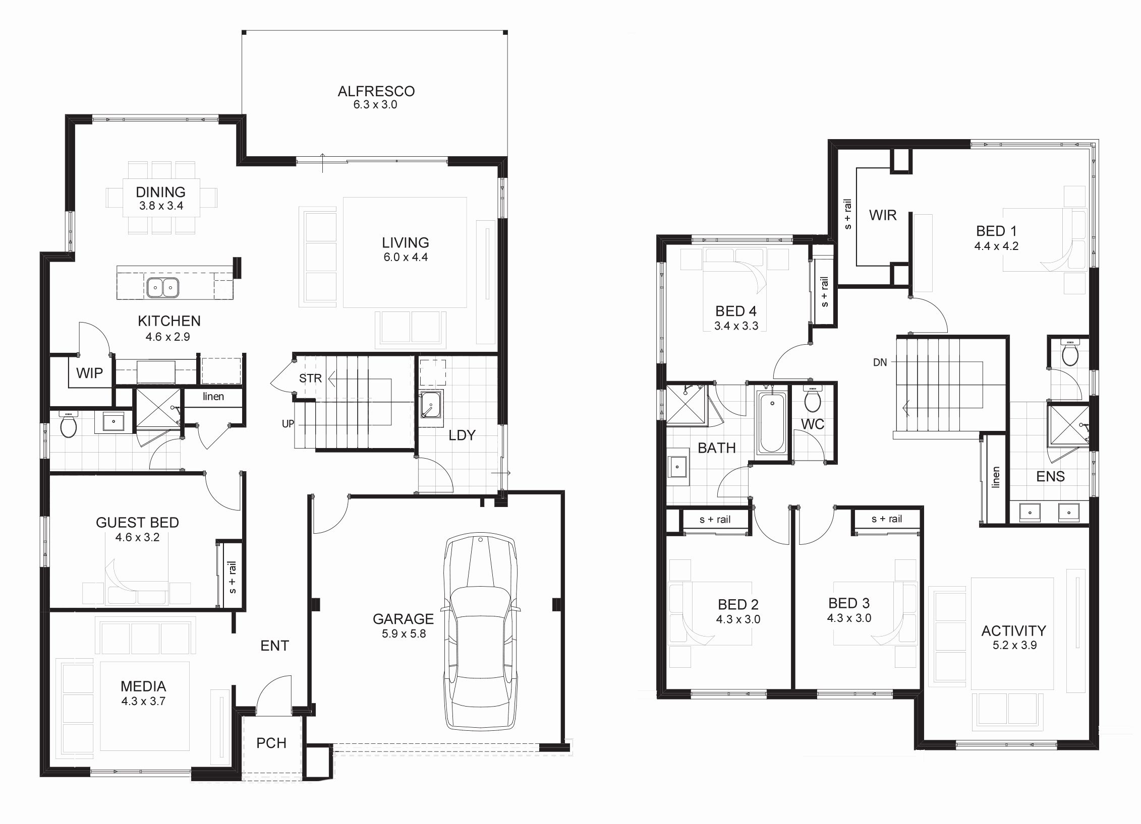 2 Storey House Floor Plan Dwg Inspirational Residential