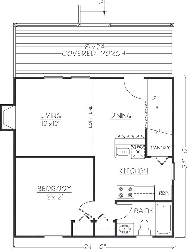 24X24 Cabin Floor Plans with Lofts 24 X 40 Cabin Plans