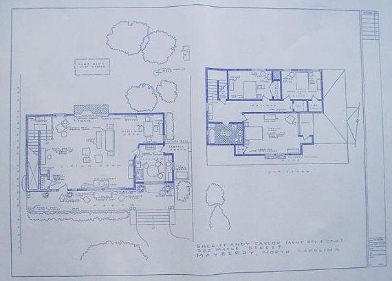 Andy Taylor House Blueprint From The Andy by