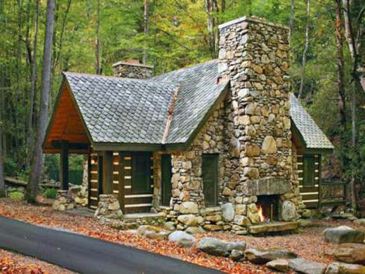 Pin by Ian Rhett on House Ideas Stone cabin, Cottage