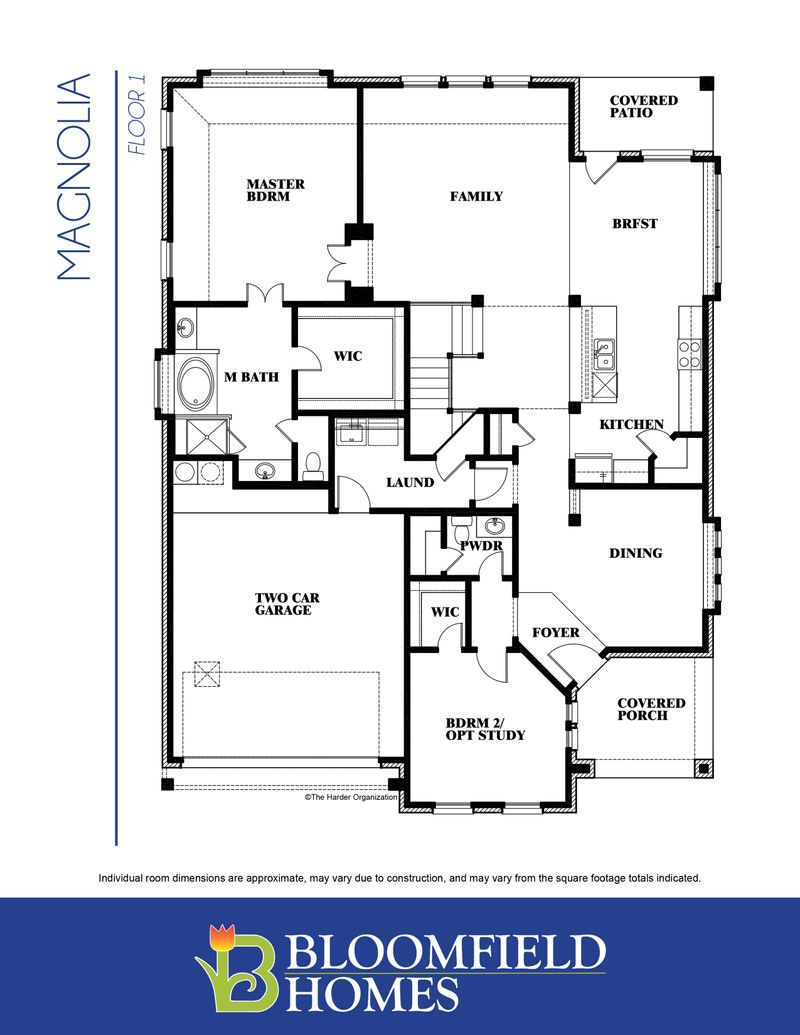 Magnolia Floorplan Home Builder in DFW Bloomfield Homes