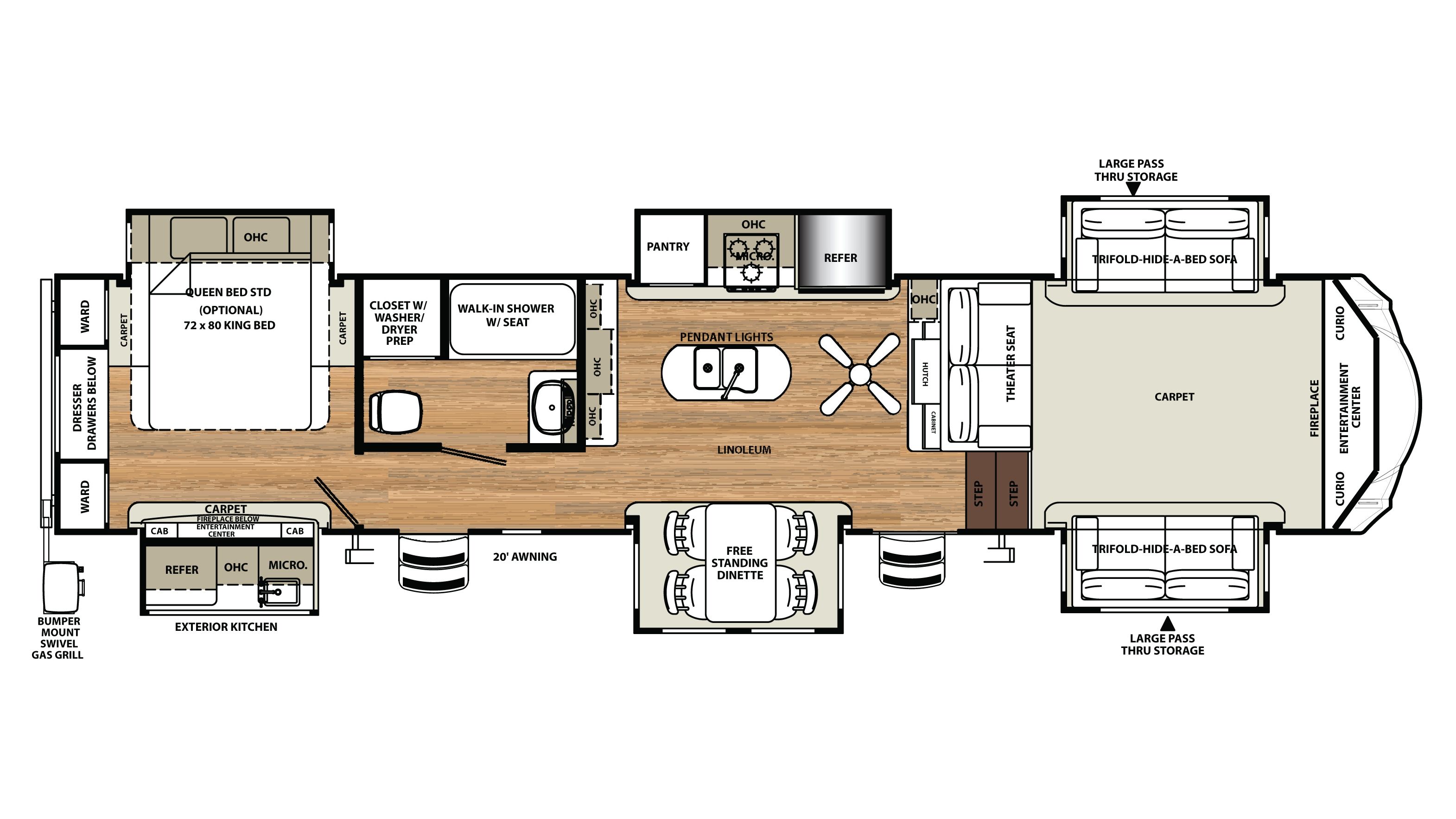 Sandpiper 5th Wheel Rv Floor Plans Rv floor plans